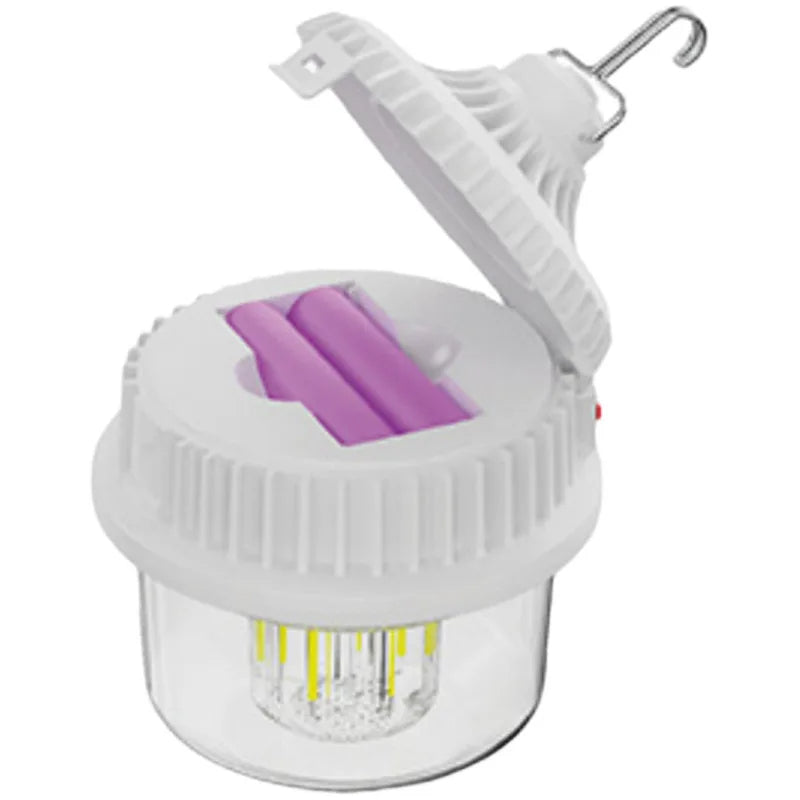 Set 2 x Lampă solară de camping reîncărcabilă, 100W, rezistenta la intemperii