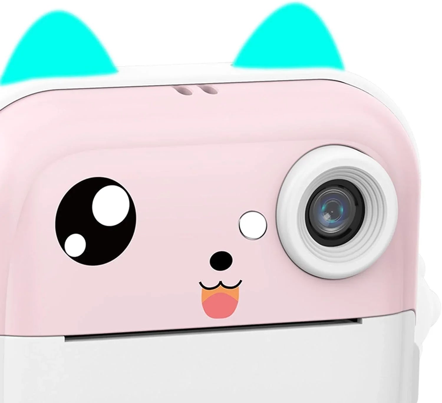 Aparat foto digital cu imprimare termica pentru copii, focalizare automata, display color de 2,4 inch 1080P Full HD