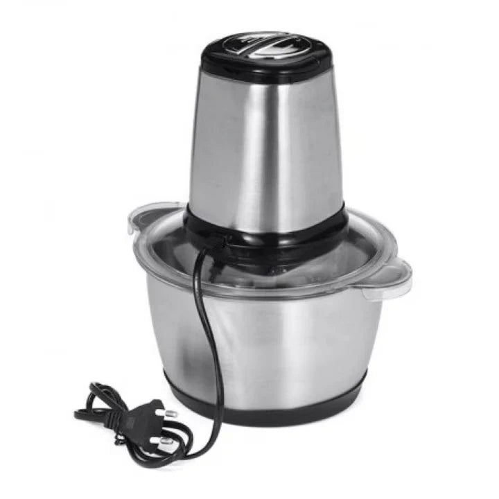 Tocător Electric din Inox 2L + Set 5 Lavete din Microfibră