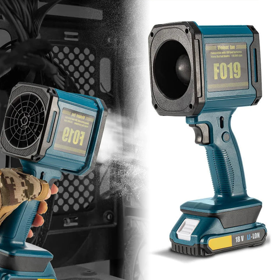 Suflantă Turbo Jet 1000W, Portabila, Viteză Reglabilă, Fără Fir, 45m/s