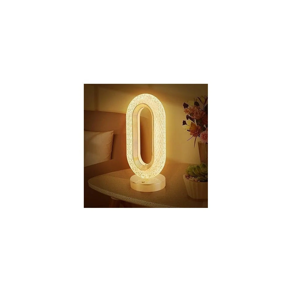Set 2 x Lampa Diamond Crystal LED cu 3 temperaturi de culoare, alb rece, alb cald, neutru, culoare auriu