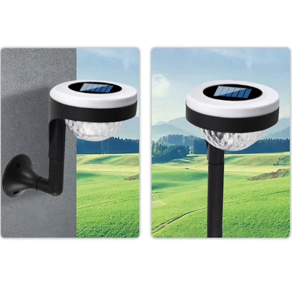 Set 4 x Lampa solara Smart RGB / Alb cald