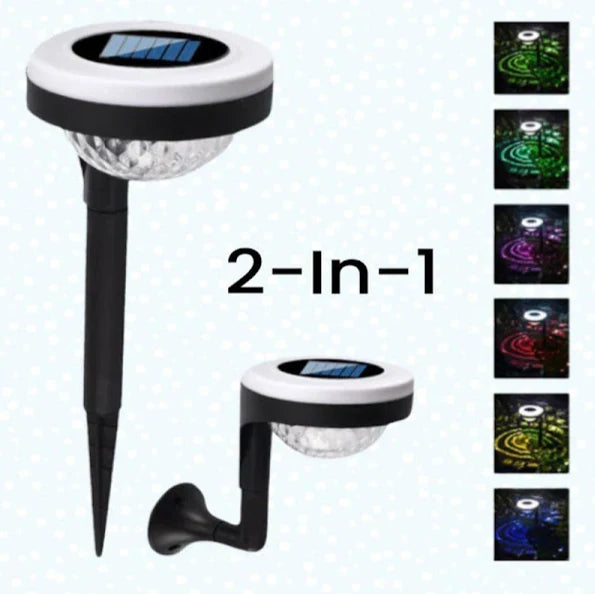 Set 4 x Lampa solara Smart RGB / Alb cald