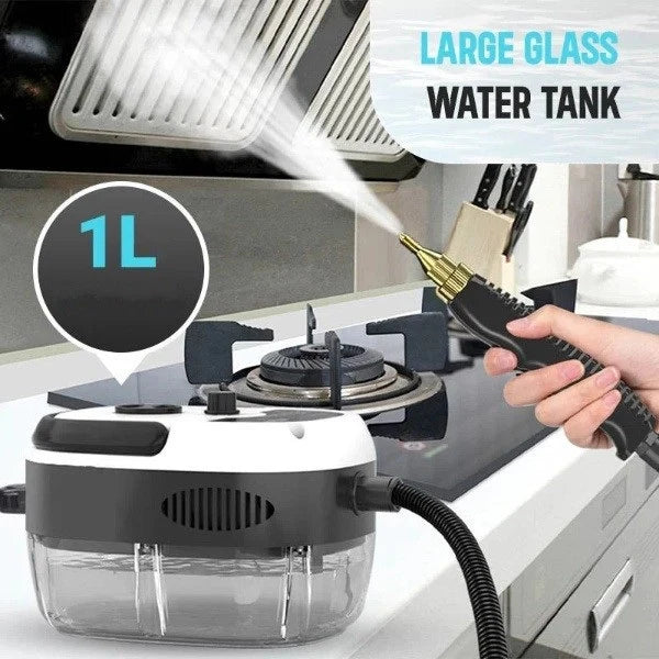 Aparat de curățat cu abur sub presiune, 4 accesorii incluse, 2500W putere