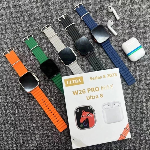 Ceas inteligent W26 Ultra Max cu căști