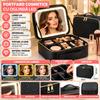 Portfard impermeabil, compartiment ajustabil, cu LED, negru