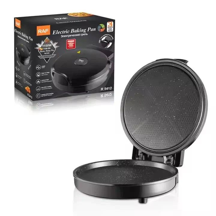 Aparat pentru preparat pizza, RAF R5412, 1100W, termostat reglabil, diametru 30 cm