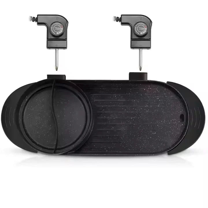 Plită Electrică 2în1 RAF R5413 1800 W, 2.5 L capacitate, cu capac, 160℃-220℃, 70x25x10 cm