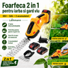 Foarfeca electrica pentru iarba si gard viu Leihmann, 36V 5Ah, 2 acumulatori inclusi