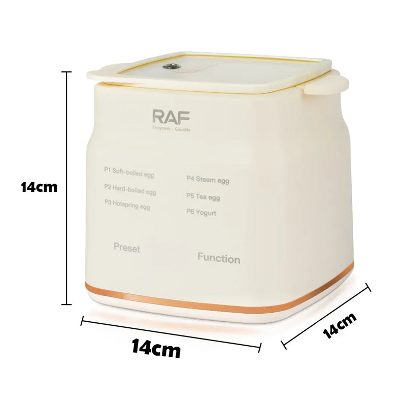 Fierbator de oua RAF R.0051, 300 W, 6 moduri de gatire, Afisaj digital