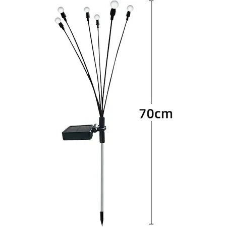 Set 4 x Lampa Solara LED Tip Bulbi Multicolor pentru Gradina, Decor Exterior, Iluminat Solar Gradina, Rezistente la Apa