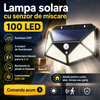 Lampa solara LED cu senzor de miscare 100 LED, lumina exterior, 600LM
