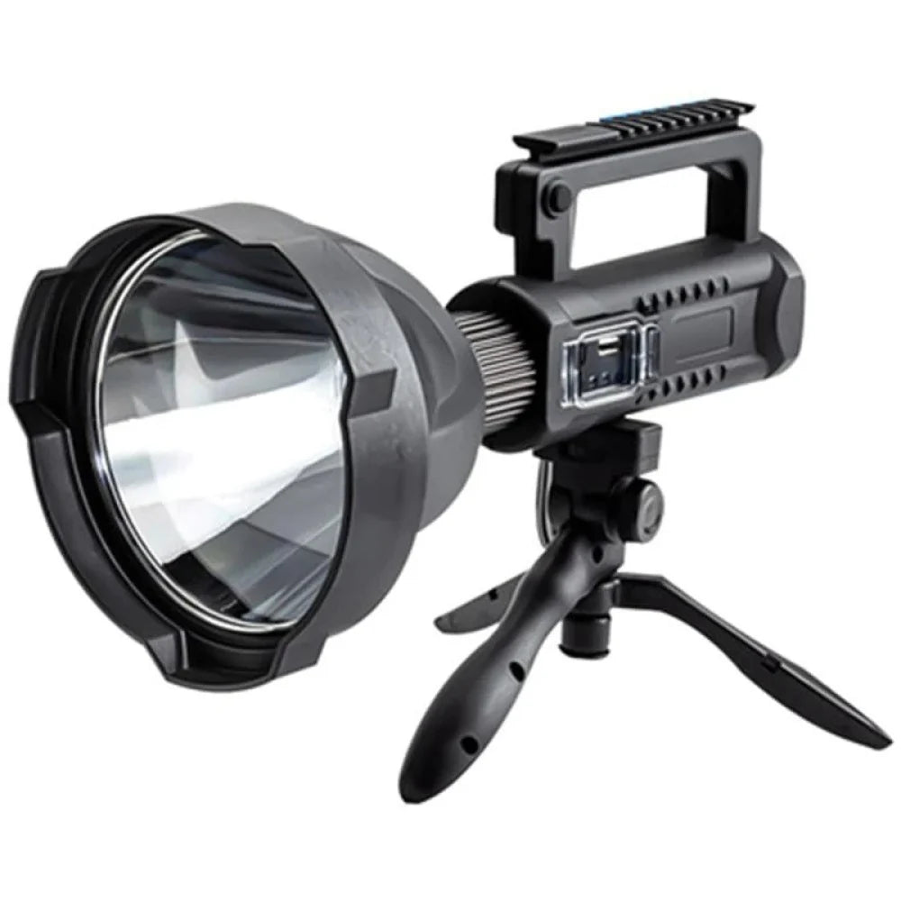 PACHET Lanterna LED, reincarcabila, functie Powerbank, 4 moduri iluminare + Numar de casa cu iluminare LED si alimentare solara + Parasolar pliabil tip umbrela pentru parbrizul masinii
