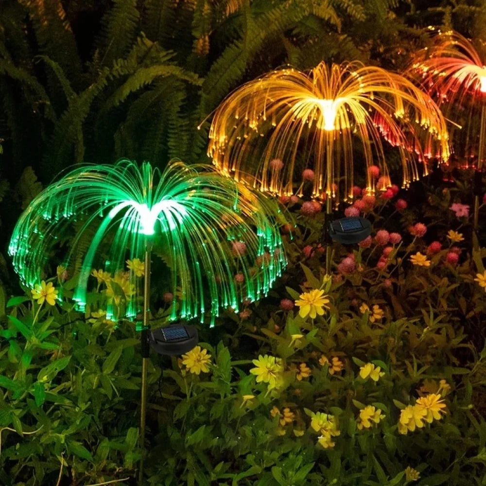 PACHET Fantana solara arteziana plutitoare + Set 2 x Lampa solara tip Palmier RGB