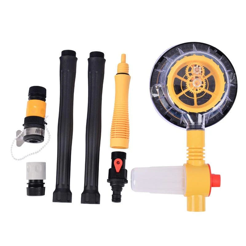 Set de perii pentru spalat masina, rotire 360°, curatare la presiune inalta