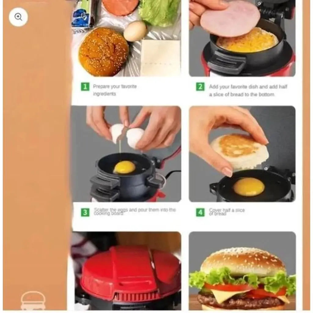 RAF Mașină pentru burgeri și mic dejun, panini, sandvișuri cu două fețe