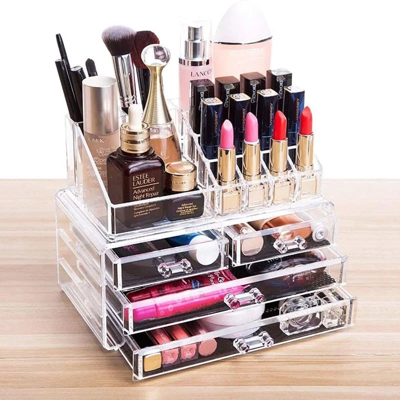 PACHET Razatoare multifunctionala pentru legume, cu 22 de accesorii + Organizator pentru cosmetice, cu sertare, incapator