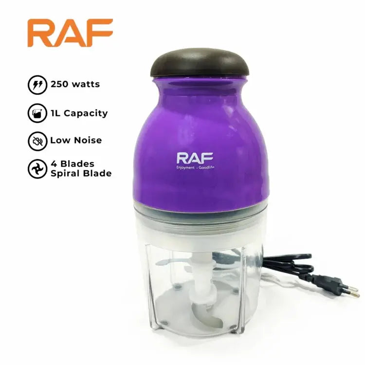 Robot de bucătărie 2 în 1 RAF-332, tocător de legume și mixer, 250W, 1L