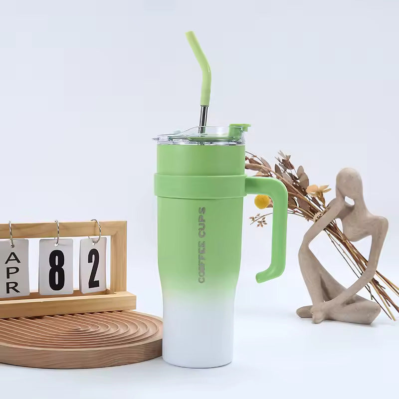 1+1 CADOU Cana termos cu pai, inox, diferite culori, 1200ml