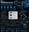Set 2 x Transmitator auto M20 FM cu MP3 Player, Bluetooth 4.0, AUX, Handsfree, Cititor Carduri, Functie Incarcare Telefon si Brat Flexibil