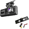 PACHET Camera video marsarier cu infrarosu cu suport numar auto inclus + Cameră Auto de Bord – Înregistrare 4K Ultra HD, Viziune Nocturnă și Monitorizare 24/7