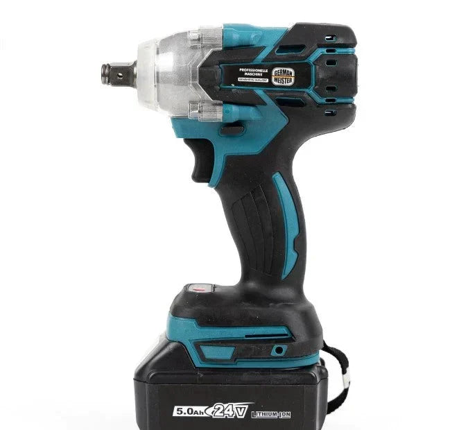 Cheie de impact 550 Nm cu 2 acumulatori 48V, 43 accesorii si valiza transport