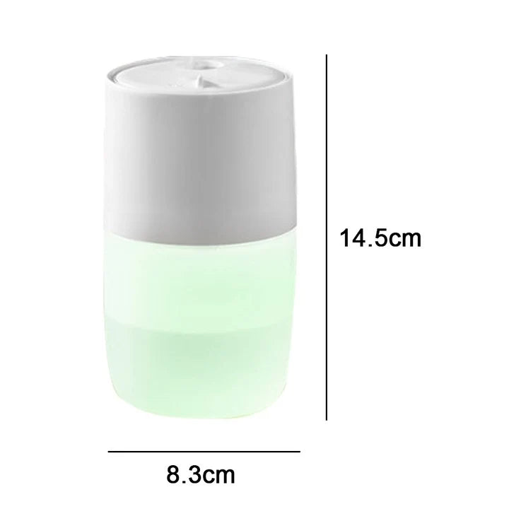 Set 2 x Umidificator portabil cu lumini colorate, 2 moduri pulverizare, USB, 360 ml + Uleiuri esentiale CADOU