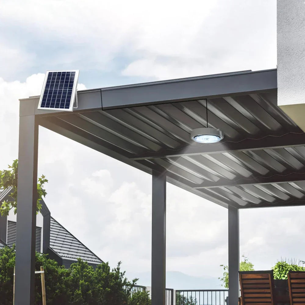 Lampa cu panou solar si telecomanda,100W/200W, alb rece