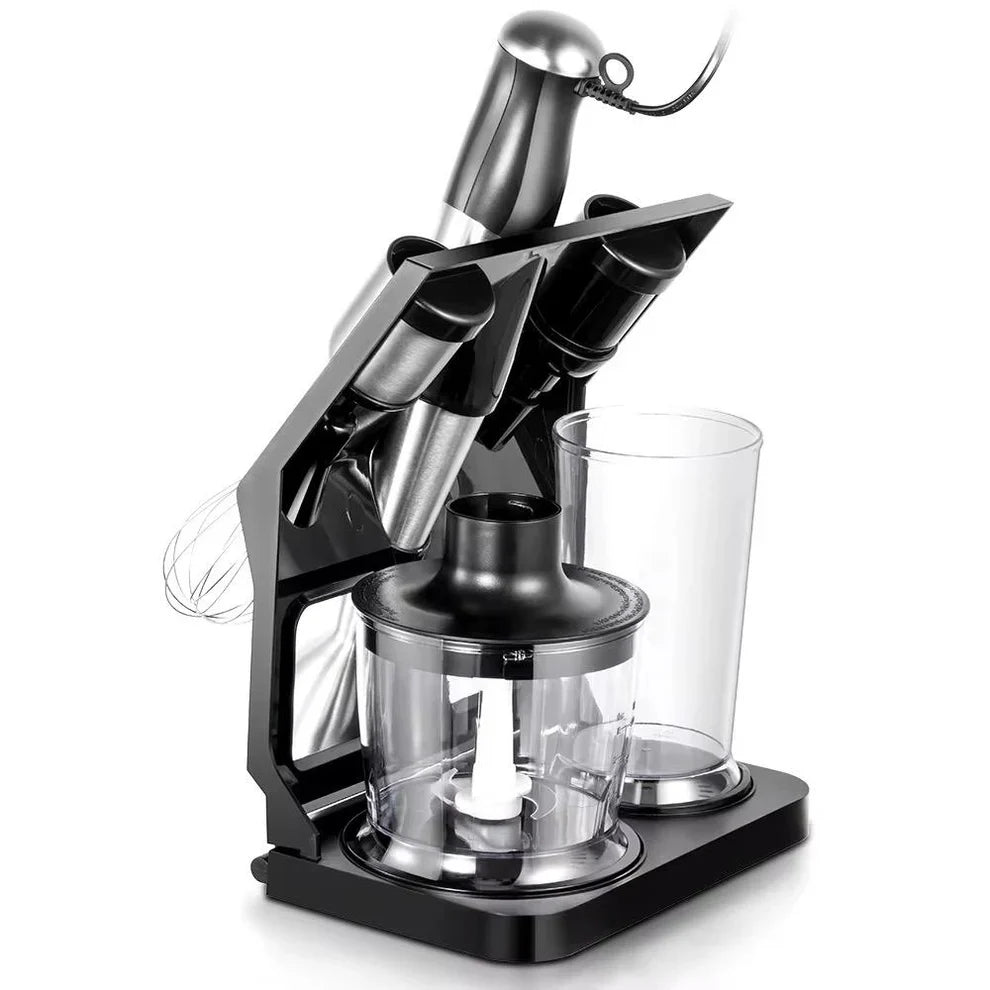 Blender Profesional 5 in 1 RAF - 500W, 4 Lame, Tocator, Mixer, Blender, Pasator, Suport Inclus, R.3004
