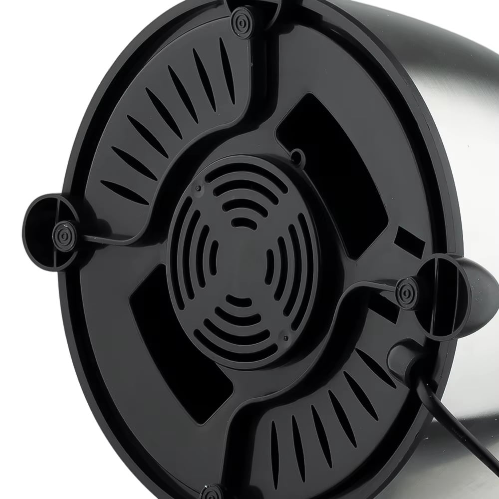 Blender Electric 3 în 1 RAF R.2871, 1000W, Pahar 1.5L din Sticlă, Vas Inox, Râșniță, 2 Viteze + Pulse, StayFresh, Negru/Inox