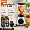 Blender RAF 367 pentru fructe si legume, macinat cafea, 450 W, 6 lame, 1.5 l