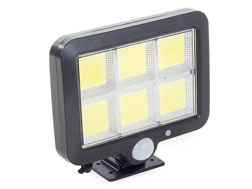 Set 4 lampi solare 100 LED COB, 100W, senzor de miscare, 500 lumeni