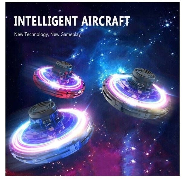 Set 2 x Mini drona Flynova, flying spinner cu lumina led