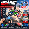 Drona avion cu telecomanda iUni S98, Quadcopter, Combat Aircraft, Acrobatii 360°, Giroscop, Rezistent la impact, Lumini LED
