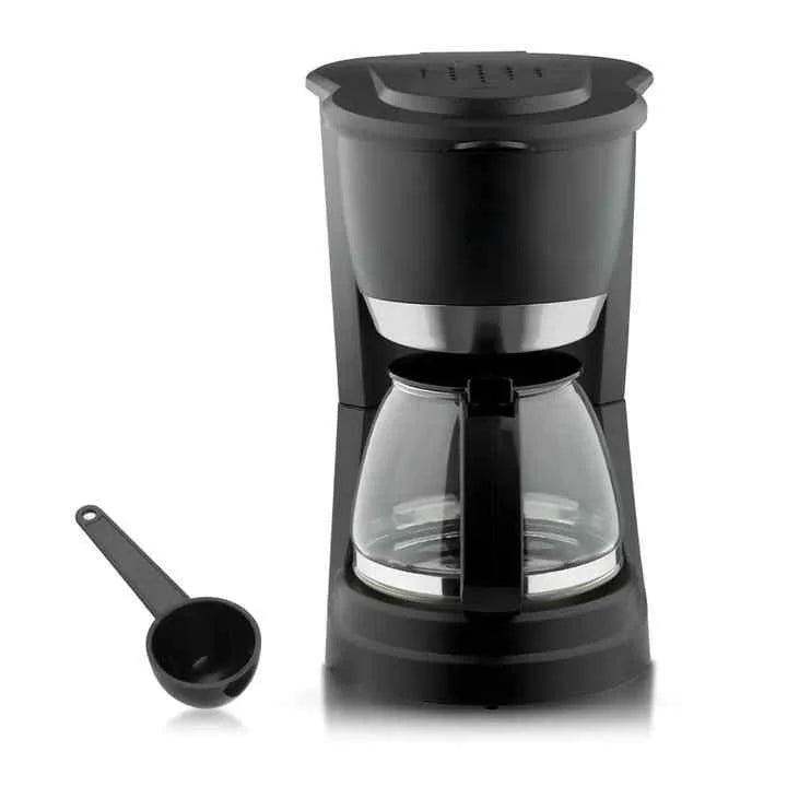 Filtru de cafea, Hoffmans HM-3009, electric, 1200W, 1500 ml, Plastic si Sticla, 30x22x16cm, Negru