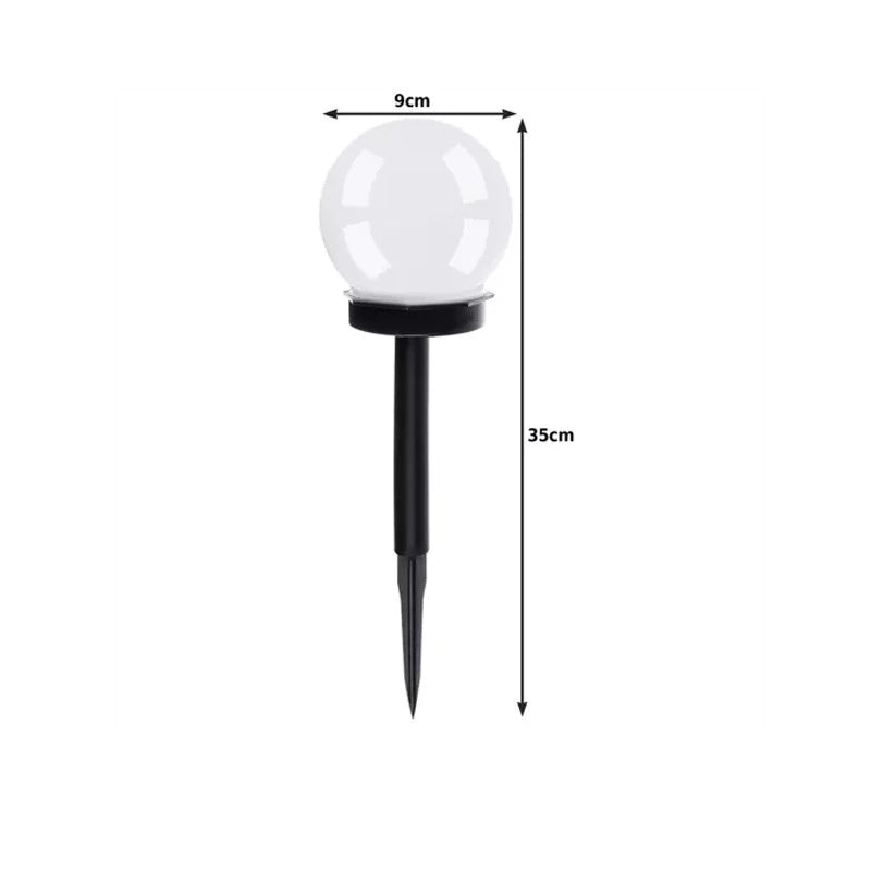 Set 6 lampi solare pentru alei cu LED, senzor de amurg, lumina rece, IP65
