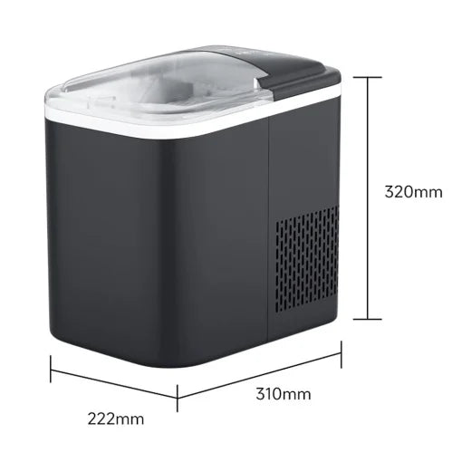 Masina de gheata portabila, Hoffmans HM-9811, 120W, 1.5L, ABS, 32x22x31 cm, negru