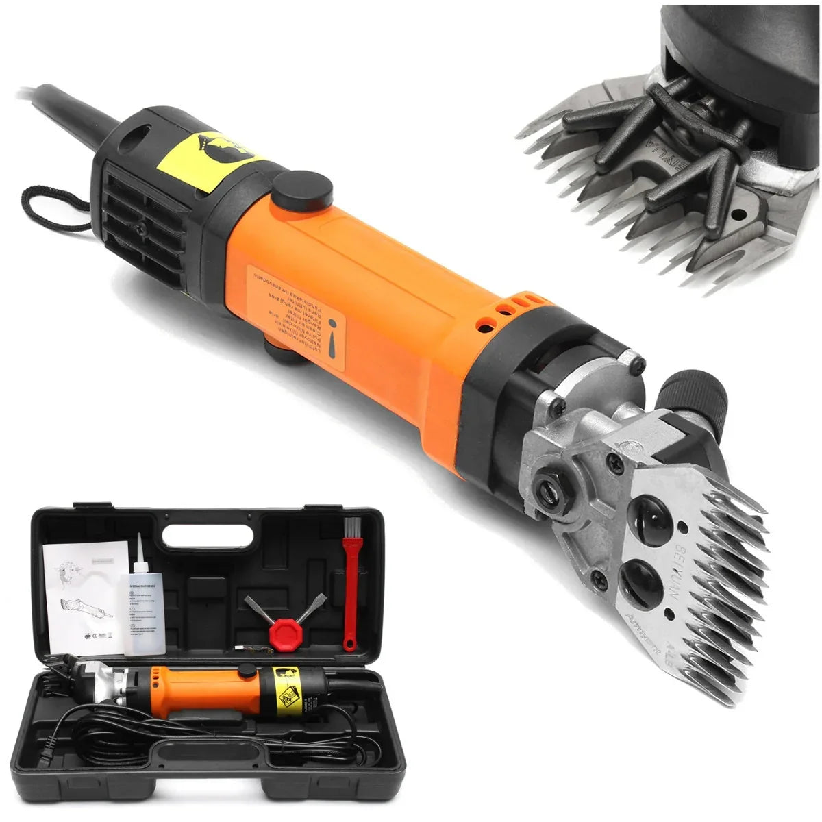 Masina profesionala de tuns oi 850W, 6 viteze, 2400 RPM, lama din otel