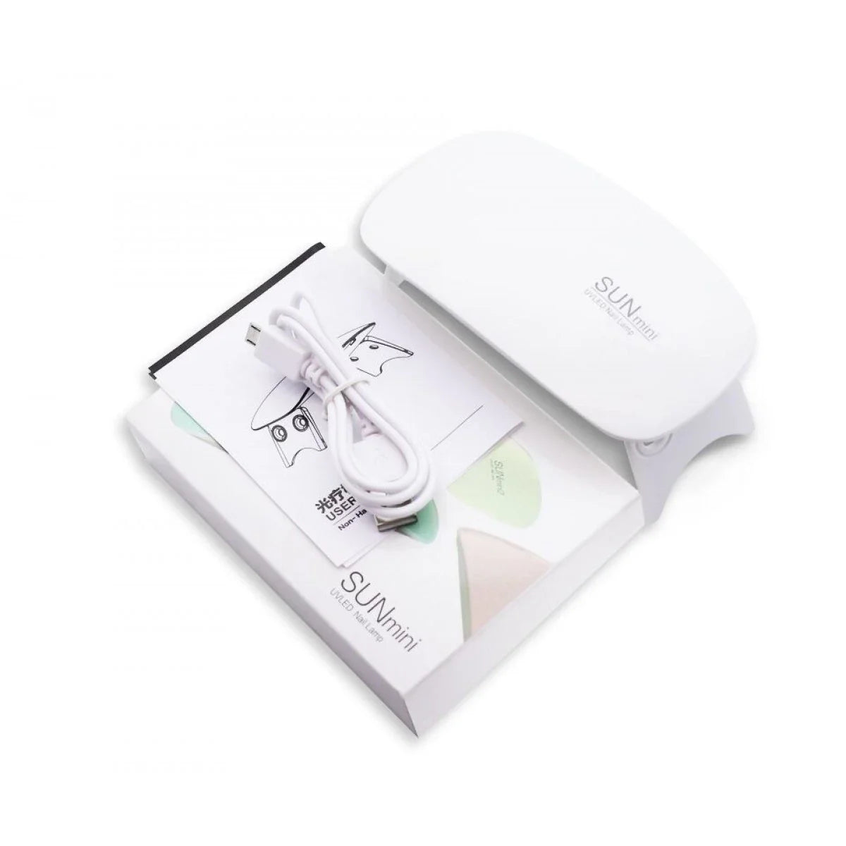 Organizator pentru cosmetice, cu sertare, incapator + Mini lampa UV pentru unghii CADOU