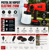 Pistol electric pentru vopsit 210W, rezervor 1000 ml, 3 moduri pulverizare, 2 baterii 4Ah