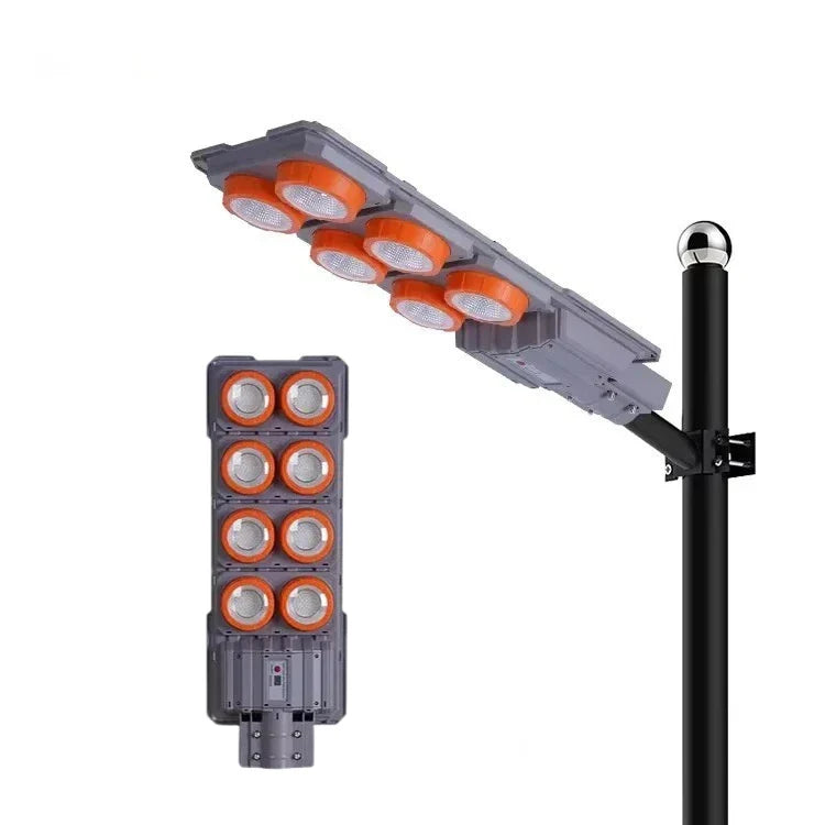 Proiector Solar LED Exterior cu Senzor, 400W / 600W, Lampa Solara Puternica pentru Curte, Gradina, Alei, Iluminat Exterior IP65