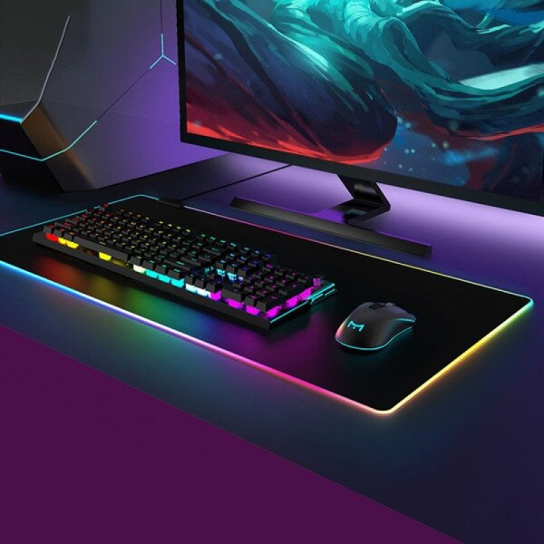 Mouse Pad pentru jocuri RGB (80x30cm) – Impermeabil, antiderapant + Mașină cu telecomanda pentru cățărare pe perete