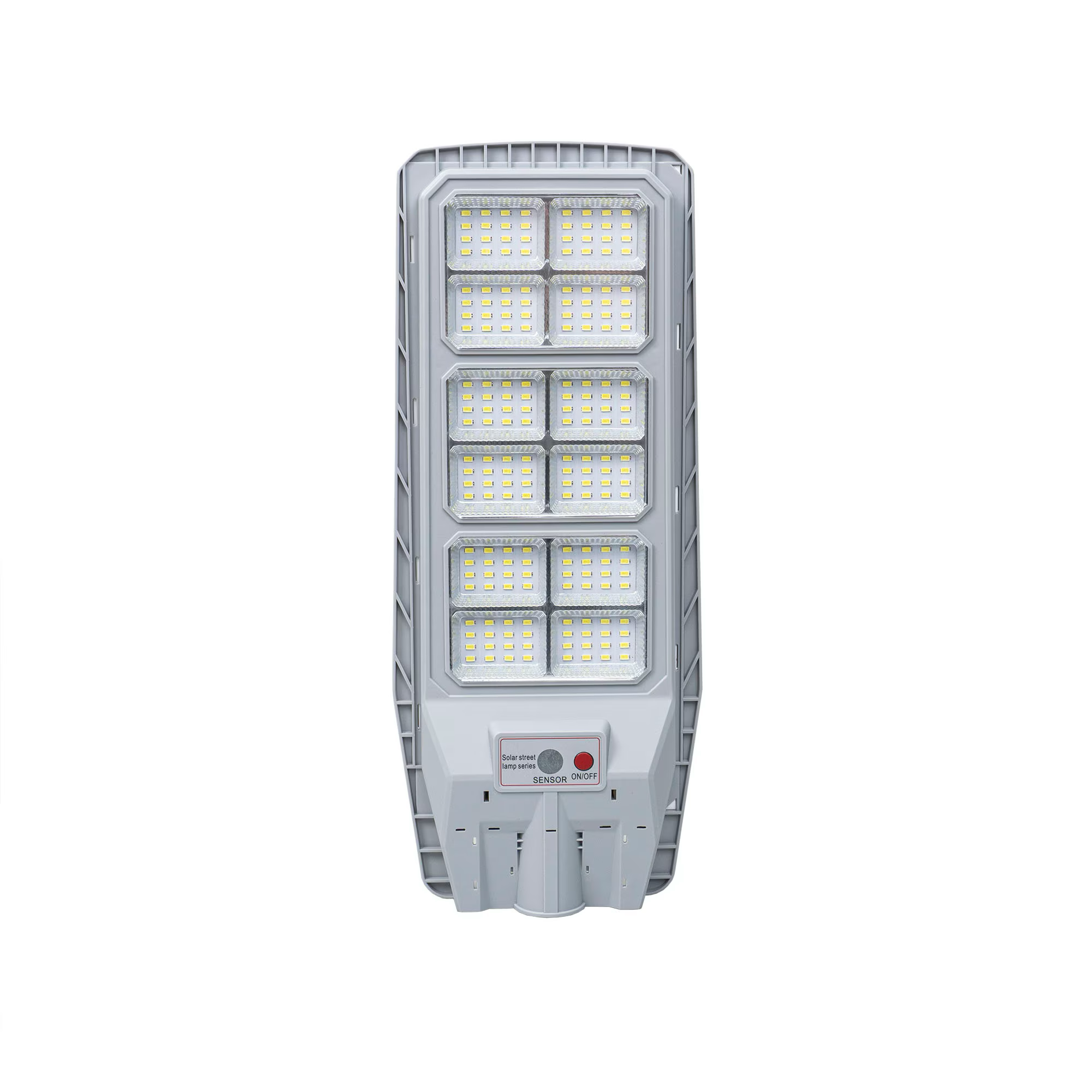 Set 2 x Lampa solara cu telecomanda si suport, 300W, senzor de miscare, 12 cadrane, 108 LED-uri, 6000k