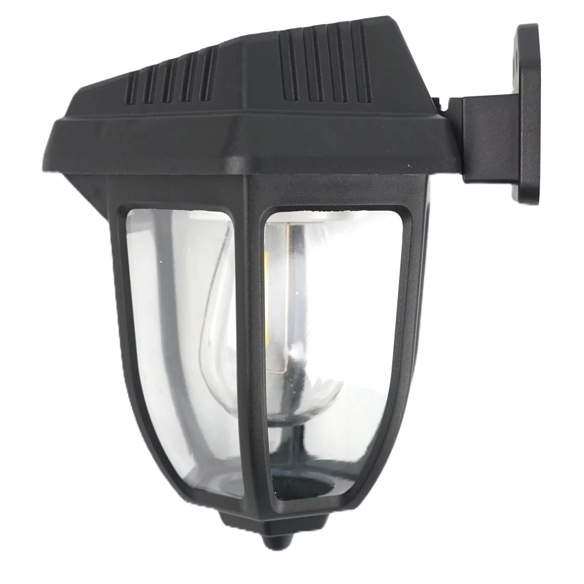 Set 4 Lampa solara LED cu incarcare solara, Pentru terasa, casa si curte, Pornire automata pe timp de noapte