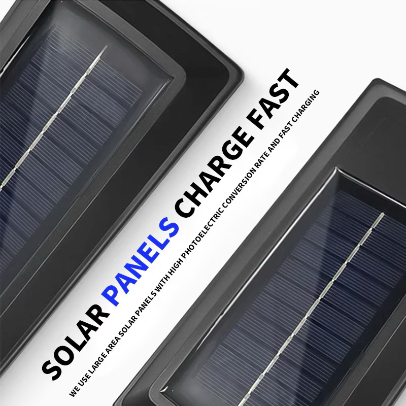 Set 3 x Lampa Solara Stradala LED,  10W, Senzor miscare, Telecomanda, Negru