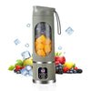 Mini blender portabil (450 ml, 12 lame, fără BPA) + termos auto din oțel inoxidabil 1200 ml
