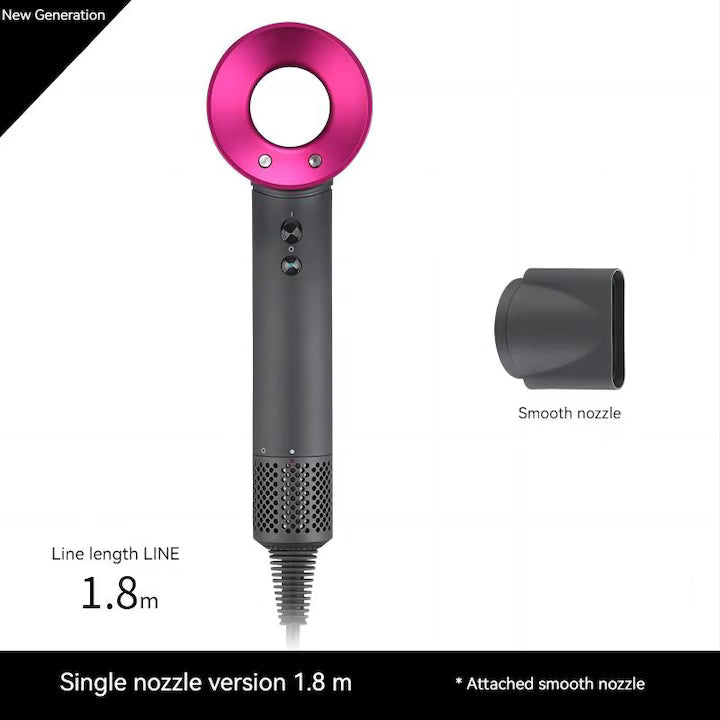 Uscator de par, Multifunctional, 3 Trepte putere, Gri/Roz