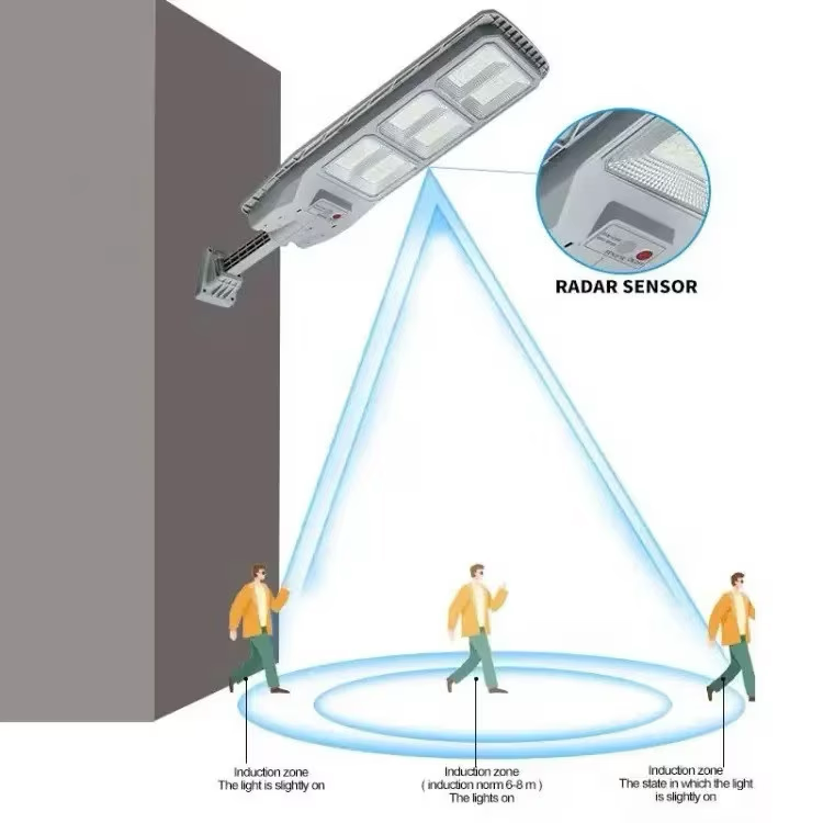 Set 2 x Lampa solara cu telecomanda si suport, 300W, senzor de miscare, 12 cadrane, 108 LED-uri, 6000k