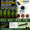 Set 4 aparate solare anti rozatoare cu ultrasunete pentru gradina si curte