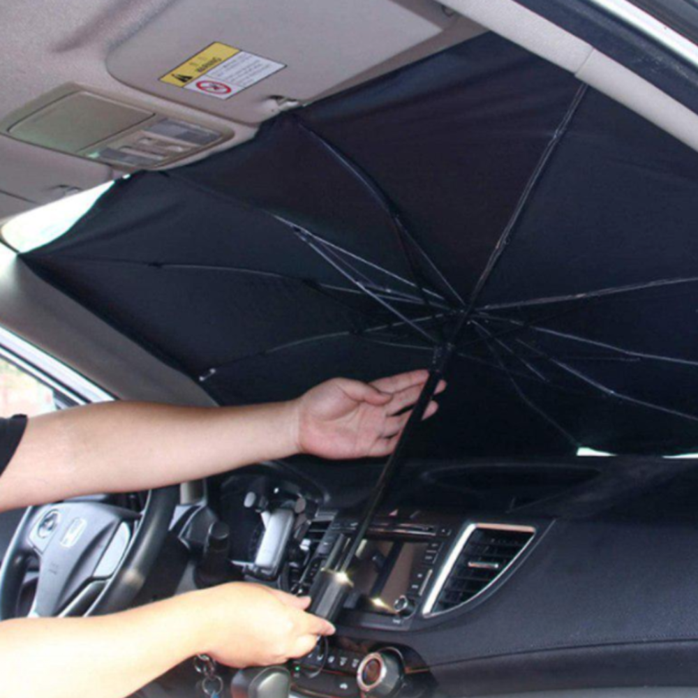 PACHET Numar de casa cu iluminare LED si alimentare solara + Parasolar pliabil tip umbrela pentru parbrizul masinii + Lanterna tactica cu Zoom, rezistenta la apa